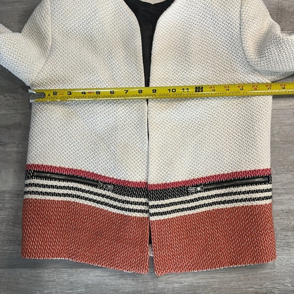 SANDRO Tweed Blazer Pattern Vamina Jacket  EU 38 (US Women's Size 4-6) Medium - Picture 6 of 9